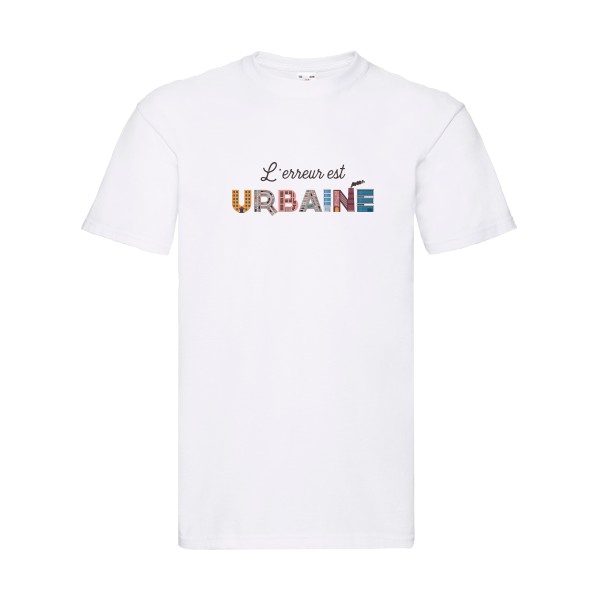 L'erreur est urbaine -T-shirt cool- Homme -Fruit of the loom 205 g/m² -thème  ecologie - 