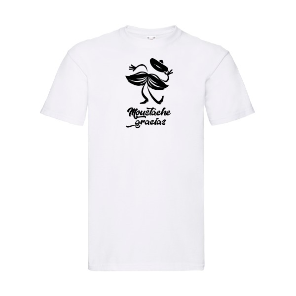 Presqu'spagnol - T-shirt délire pour Homme -modèle Fruit of the loom 205 g/m² - thème absurde et humour -