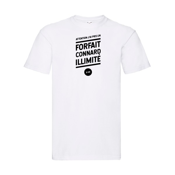 T-shirt - Fruit of the loom 205 g/m² - Forfait connard illimité