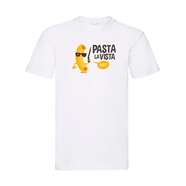 Pasta la vista - Fruit of the loom 205 g/m² Homme - T-shirt rigolo - thème humoristique -