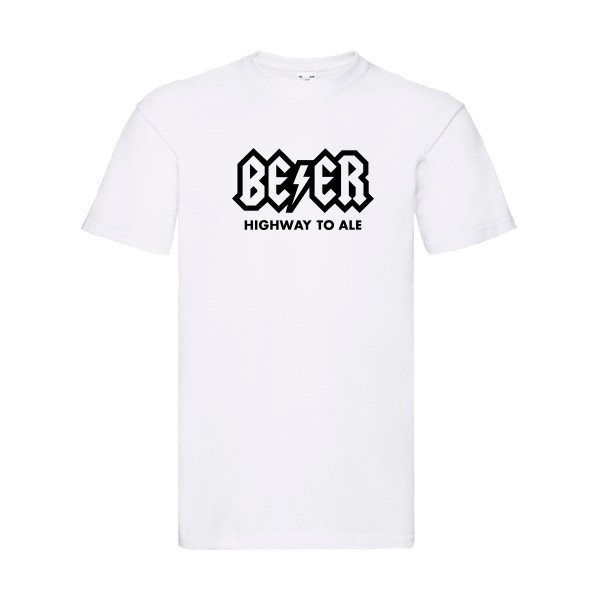 HIGHWAY TO ALE - T-shirt humour bière - Thème tee shirts et sweats humour alcool pour Homme -