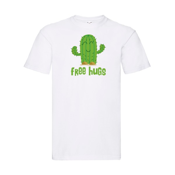 FreeHugs- T-shirt Homme - thème tee shirt humoristique -Fruit of the loom 205 g/m² -