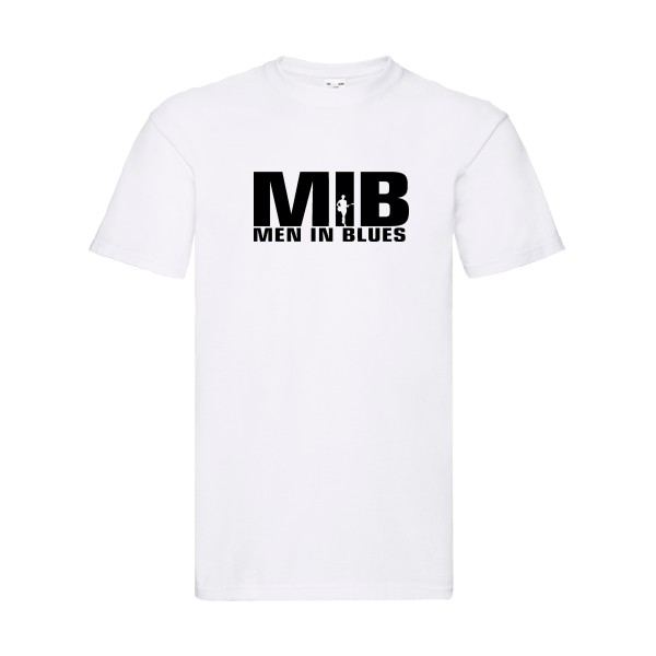 Men in blues - T-shirt thème musique-Fruit of the loom 205 g/m² - pour Homme