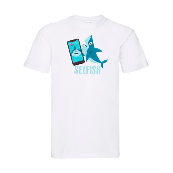 Selfish - T-shirt Geek pour Homme -modèle Fruit of the loom 205 g/m² - thème humour Geek -