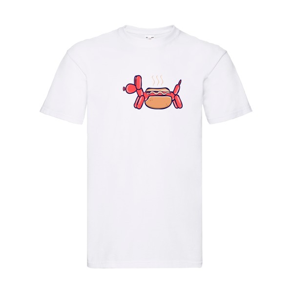 HotDog-T-shirt humoristique - Fruit of the loom 205 g/m²- Thème humour noir -