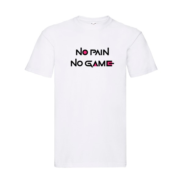 NO PAIN NO GAME ! - Fruit of the loom 205 g/m² Homme - thème parodie et cinema -