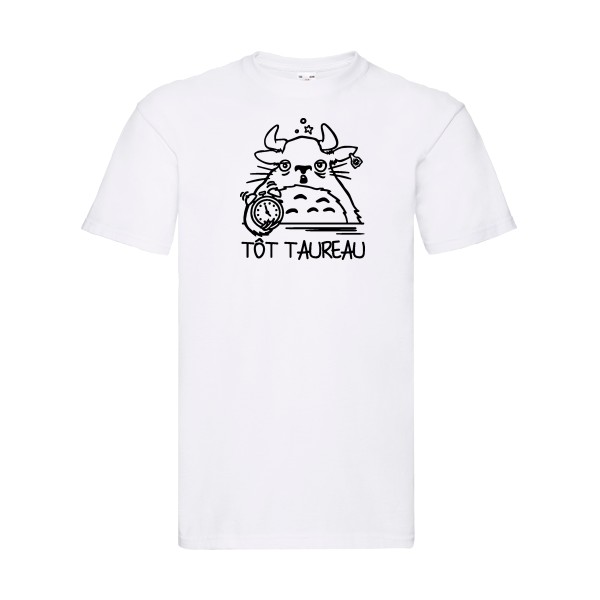 Tot Taureau - Tee shirt rigolo - modèle Fruit of the loom 205 g/m² -Homme -