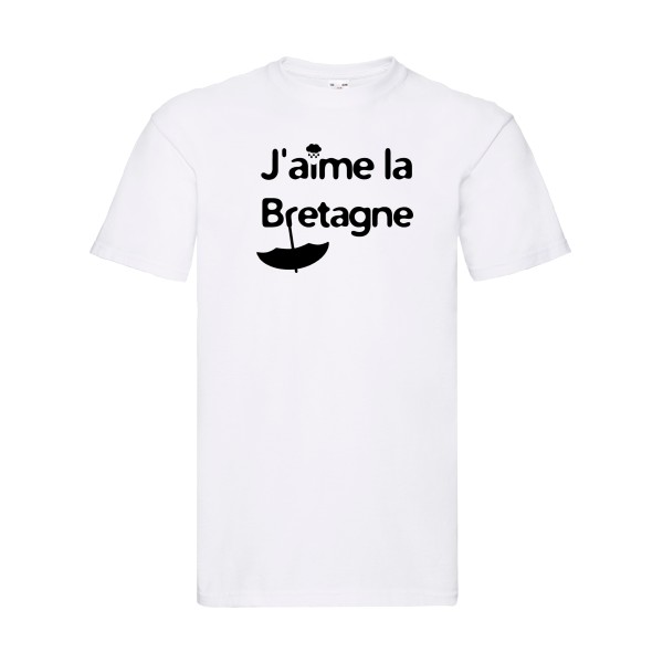 T-shirt - Fruit of the loom 205 g/m² - J'aime la Bretagne