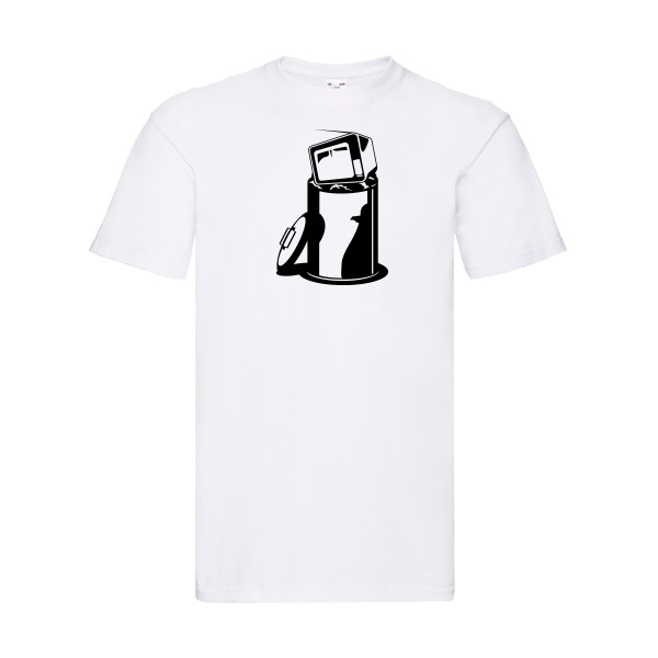 T-shirt Homme original - TV poubelle - 