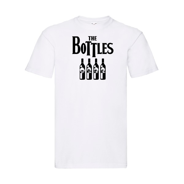 The Bottles - T-shirt parodie  pour Homme - modèle Fruit of the loom 205 g/m² - thème parodie et musique vintage -