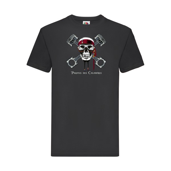 Pirates des Calamines - T-shirt original Homme  -Fruit of the loom 205 g/m² - Thème parodie cinema -