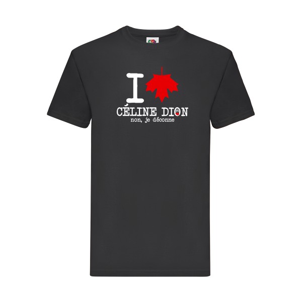 I loVe Céline - T-shirt celine dion -Fruit of the loom 205 g/m²