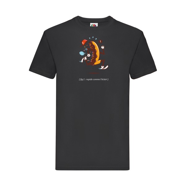 Rapide 3 -T-shirt dessin - Homme -Fruit of the loom 205 g/m² -thème  humour et absurde - 