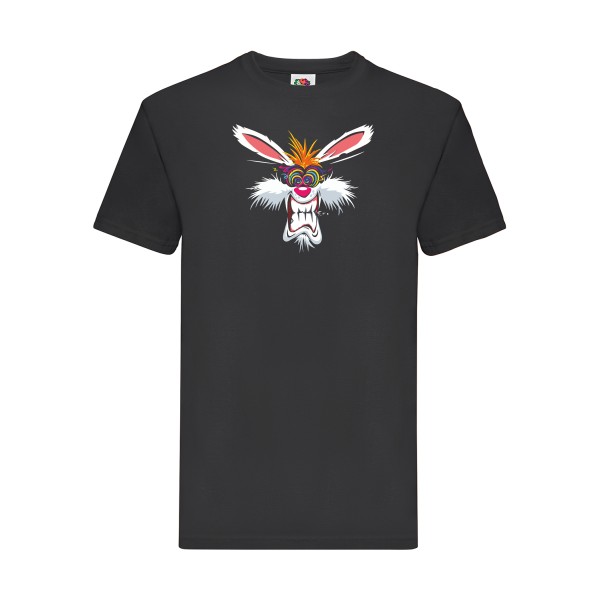 Rabbit  - Tee shirt humoristique Homme - modèle Fruit of the loom 205 g/m² - thème graphique -