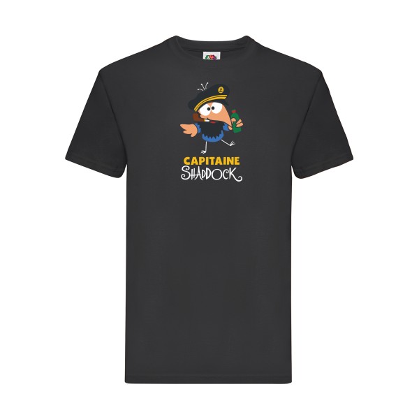 Capitaine Shaddock  - T-shirt cocasse pour Homme -modèle Fruit of the loom 205 g/m² - thème humour et parodie- 