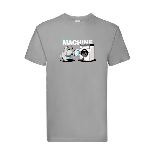 t shirt parodie marque-Le Chat Machine-Fruit of the loom 205 g/m²-Homme