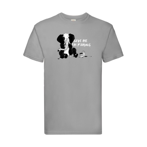 pandaléphant- T-shirt imprimé original -Fruit of the loom 205 g/m²
