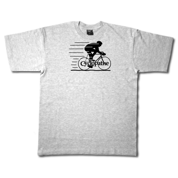 T shirt humoristique sur le thème du velo - CYCLOPATHE !- Modèle T-shirt-Fruit of the loom 205 g/m²-