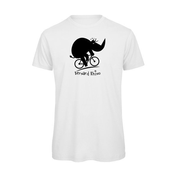 Bernard Rhino-T-shirt bio humour velo - B&C - T Shirt organique- Thème humoristique  -