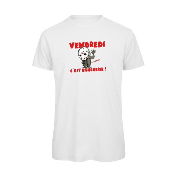 T-shirt bio Homme original - VENDREDI C'EST BOUCHERIE ! - 