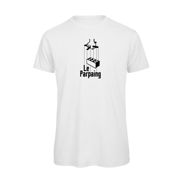 le parpaing -T-shirt bio parodie Homme  -B&C - T Shirt organique -Thème parodie le parrain -