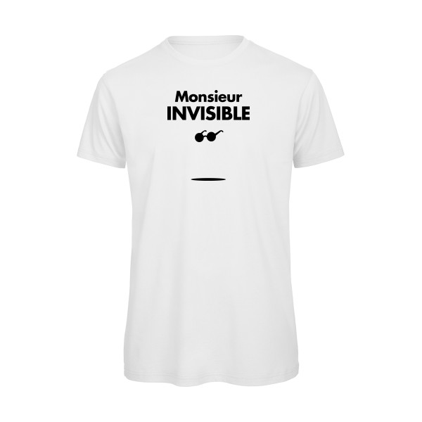 T-shirt bio Homme original - monsieur INVISIBLE -