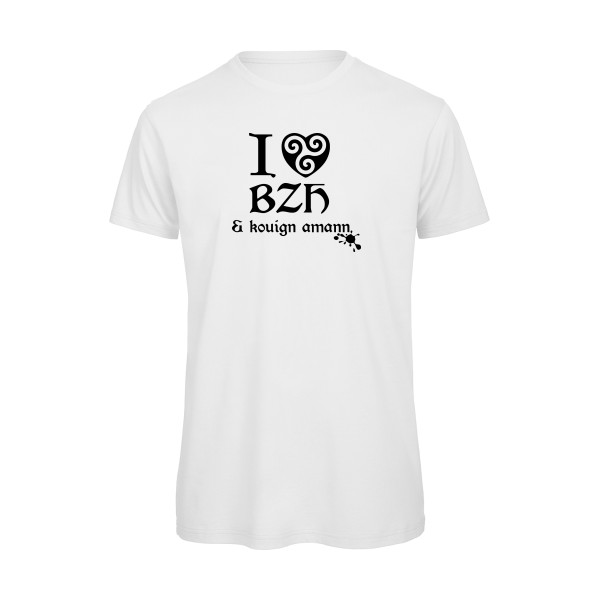Love BZH & kouign-Tee shirt breton - B&C - T Shirt organique