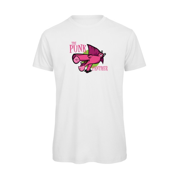 The Punk Panther - T shirt anime-B&C - T Shirt organique