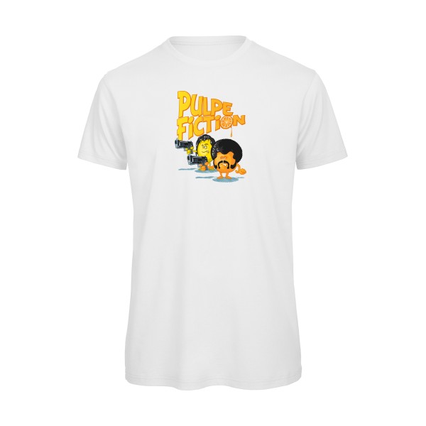 Pulpe Fiction -T-shirt bio Homme humoristique -B&C - T Shirt organique -Thème humour et cinéma -