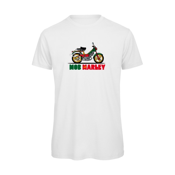 Mob Marley - T-shirt bio reggae Homme - modèle B&C - T Shirt organique -thème musique et bob marley -
