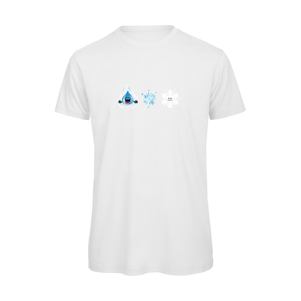 SnowFlake - T-shirt bio drôle Homme  -B&C - T Shirt organique - Thème original et drôle -