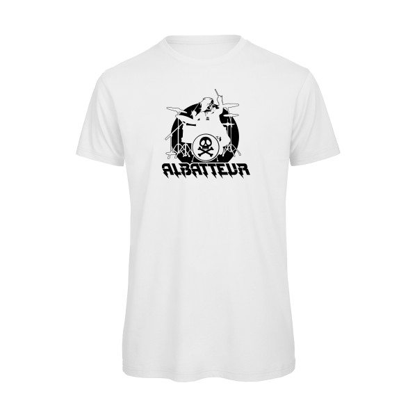 ALBATTEUR - T-shirt bio rock pour Homme -modèle B&C - T Shirt organique - thème vintage et musique -