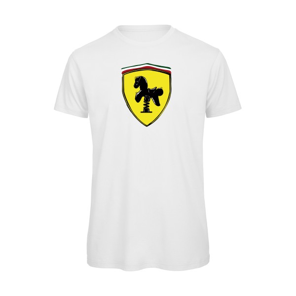 Ferrari -T-shirt bio parodie pour Homme -B&C - T Shirt organique - thème  automobile - 