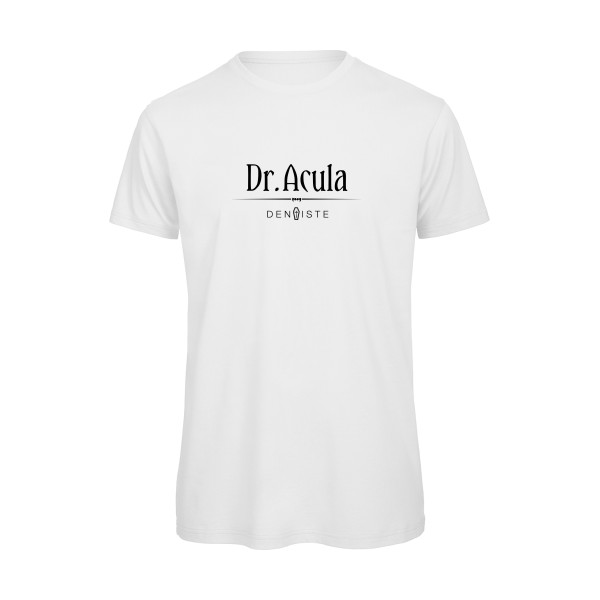 Dr.Acula - T-shirt bio Homme original - B&C - T Shirt organique - thème humour et jeux de mots -