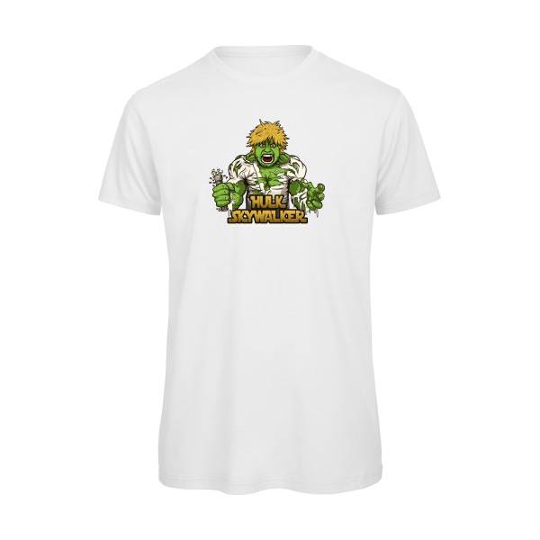 T shirt fun - Hulk Sky Walker -T-shirt bio - modèle B&C - T Shirt organique-thème bande dessinée -