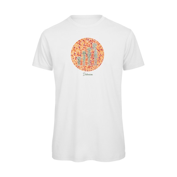 Daltonisme -T-shirt bio original Homme -B&C - T Shirt organique -thème rétro et vintage -