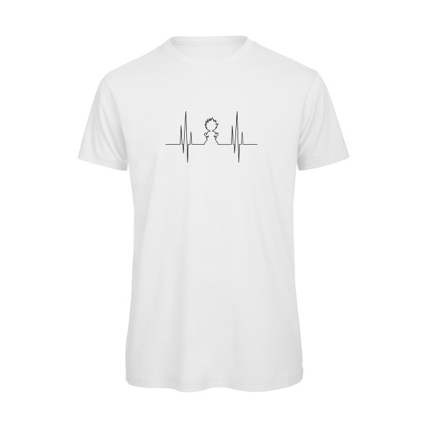Electro Saiyan - T-shirt bio super héros pour Homme -modèle B&C - T Shirt organique - thème tv et cinema -