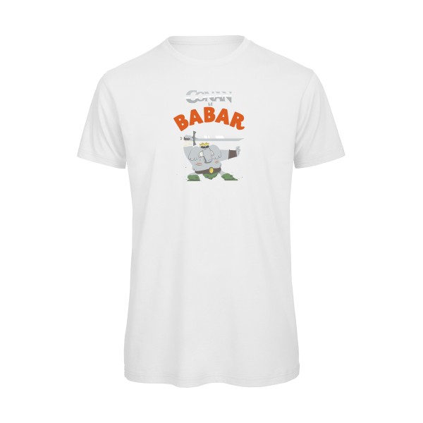 CONAN le BABAR -T-shirt bio parodie  -B&C - T Shirt organique - thème  cinema  et vintage - 