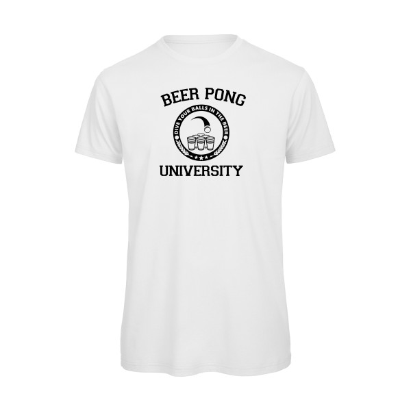 Beer Pong - T-shirt bio Homme geek  - B&C - T Shirt organique - thème geek et gamer