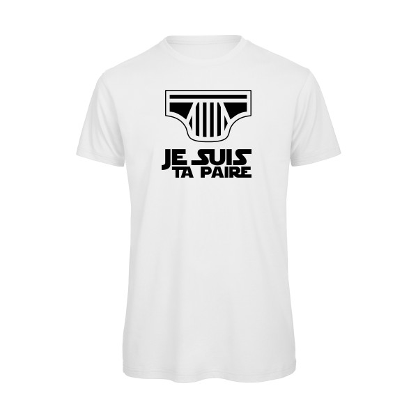 SLIP WARS - T-shirt bio original Homme  -B&C - T Shirt organique - Thème humour potache -
