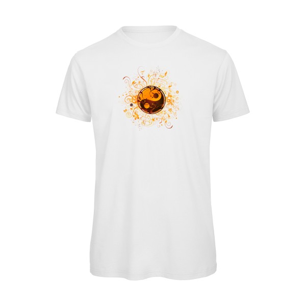 ying yang - T-shirt bio Homme graphique - B&C - T Shirt organique - thème zen et philosophie-