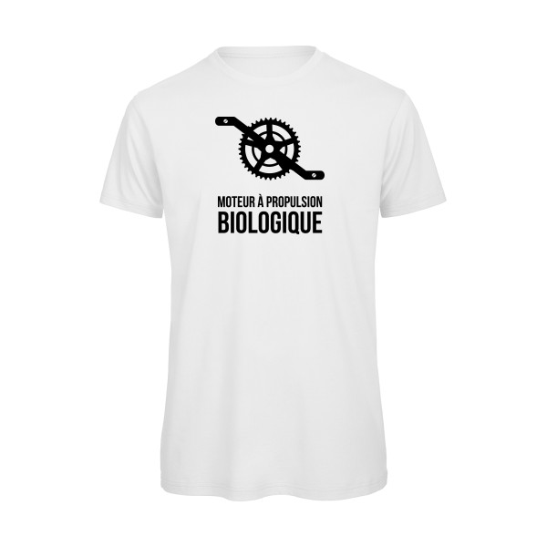 Cyclisme & écologie - B&C - T Shirt organique Homme - T-shirt bio humour velo - thème cyclisme et ecologie -