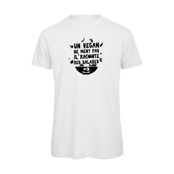 T-shirt bio original Homme  - Un vegan ne ment pas - 