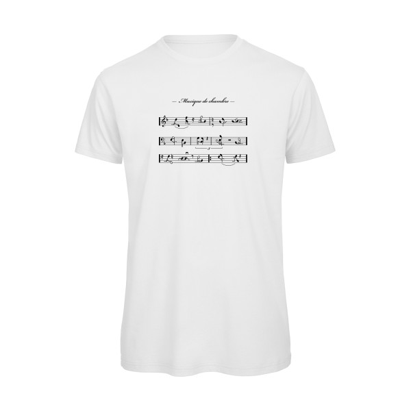 Musique de chambre - T-shirt bio coquin pour Homme -modèle B&C - T Shirt organique - thème humour potache -