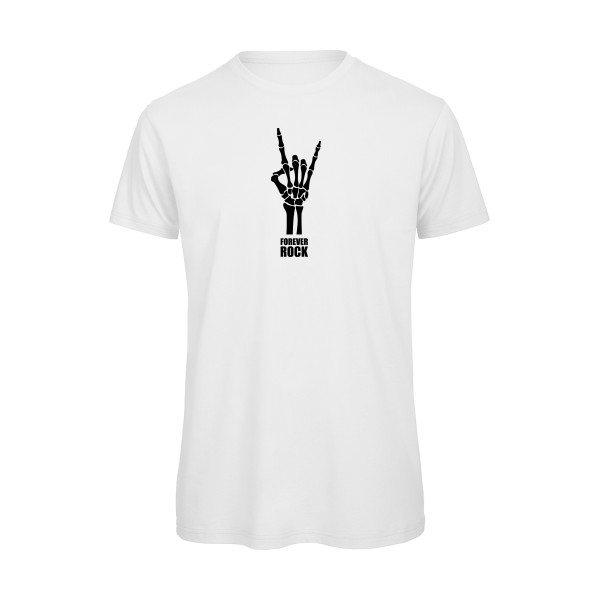 Forever Rock !!! - B&C - T Shirt organique Homme - T-shirt bio musique - thème rock  -