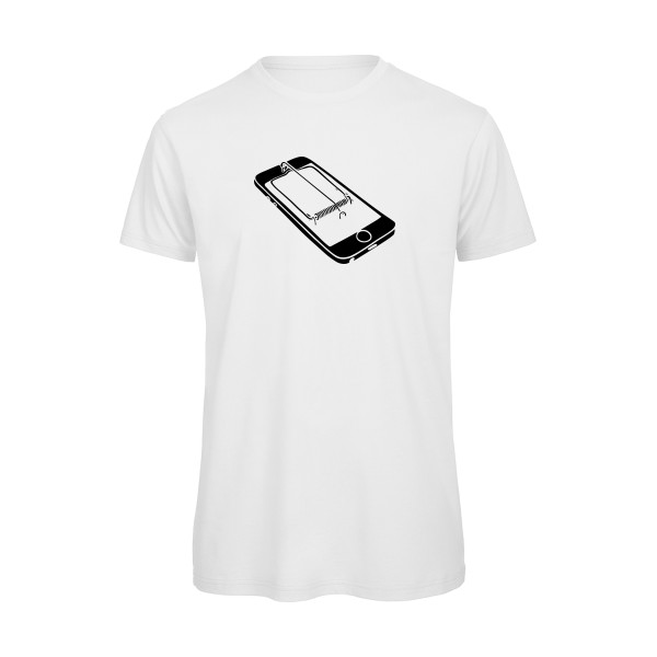 Piège - T-shirt bio amusant pour Homme -modèle B&C - T Shirt organique - thème Geek et gamer -