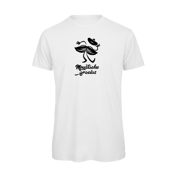 Presqu'spagnol - T-shirt bio délire pour Homme -modèle B&C - T Shirt organique - thème absurde et humour -
