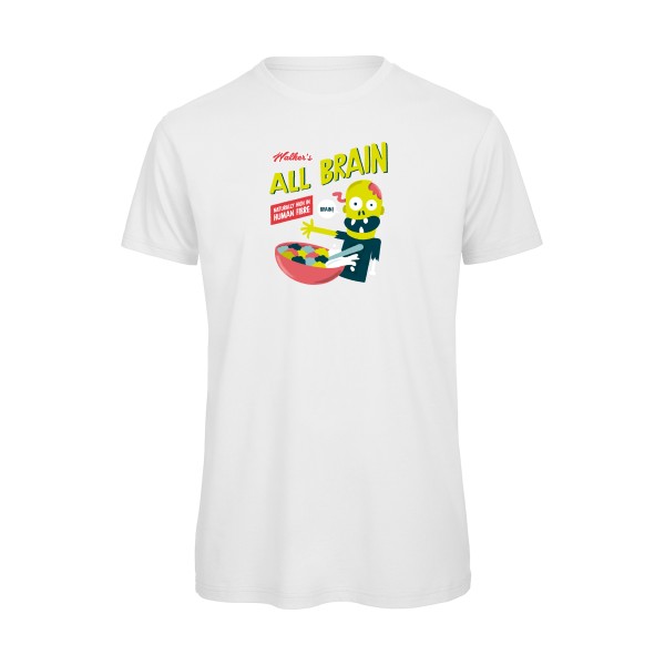 T-shirt bio original et drole Homme - All brain - 