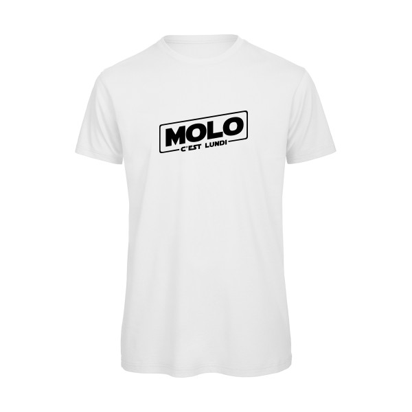 Molo c'est lundi -T-shirt bio Homme original -B&C - T Shirt organique -Thème original-