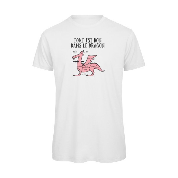 Tout est bon -T-shirt bio fun Homme -B&C - T Shirt organique -thème  humour potache - 